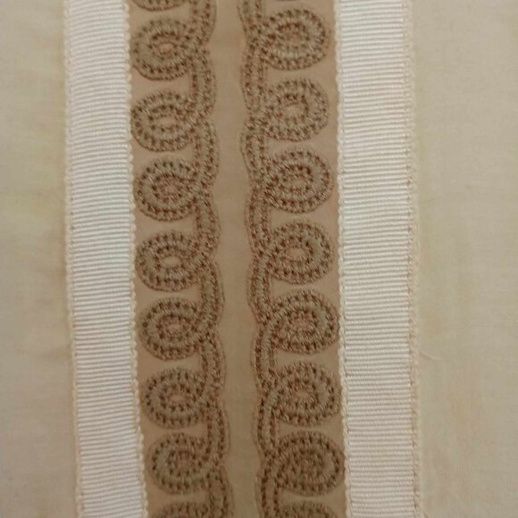 BCBG Maxazria Runway Tan Beige Lace Semi Sheer Drop Waist Mini Dress Size Small - Picture 14 of 14